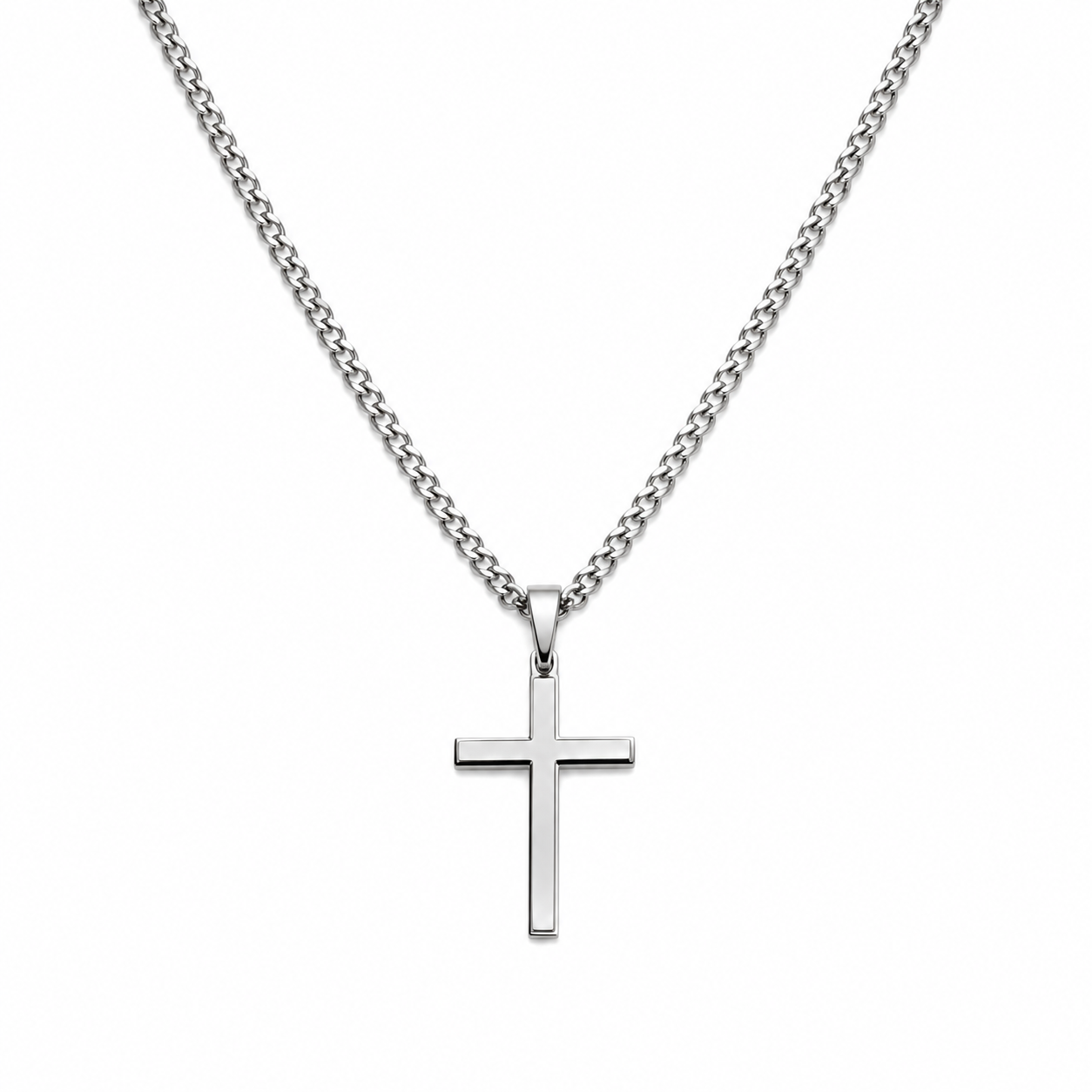Collier Croix Premium Argent Homme & Femme LINDA-ZA MARKET   LINDA-ZA MARKET