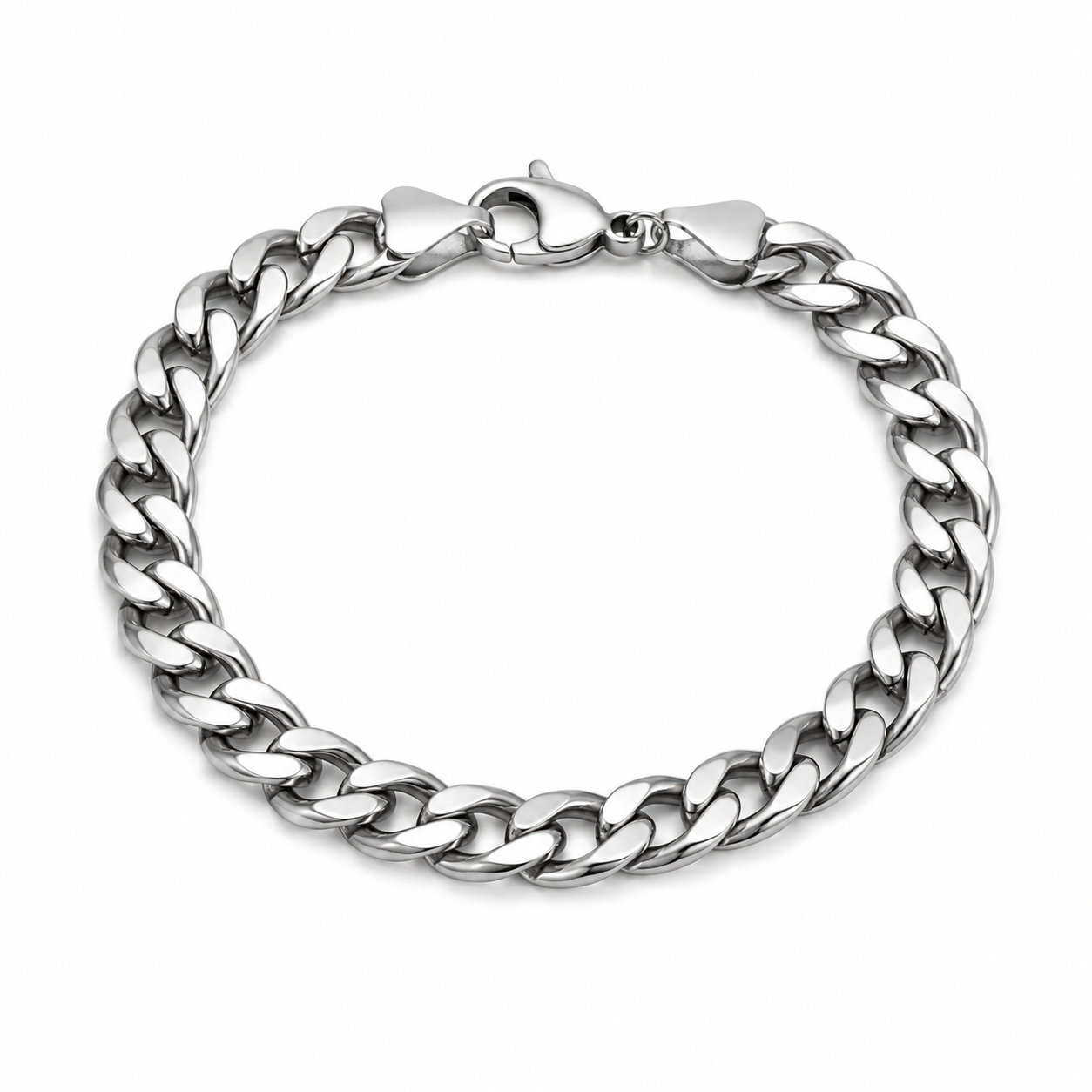 Bracelet Gourmette Homme Premium Argent LINDA-ZA MARKET  LINDA-ZA MARKET